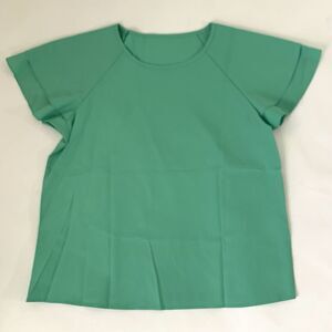 NWOT Shein Top Women M Green Flutter Colorful Lightweight Career Office Preppy